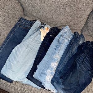 American Eagle Outfitters Women's Skinny Jeans in Blue Shades